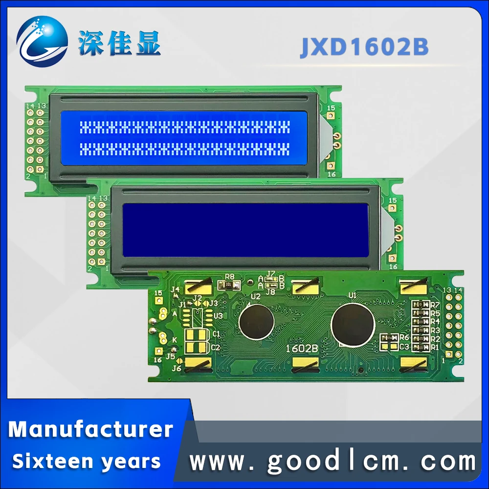 1602Lcd display 16x2B Lcm display module STN blue screen white light hd4780 or aip31066 control drive