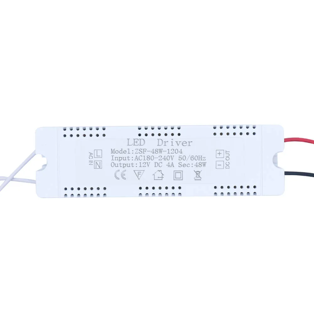 Imagem -05 - para dc 12v Led Driver Transformador de Iluminação 6w 12 18 24 36 48 60 para Tira Melhoria da Casa Fonte Alimentação Adaptador Luz Ac240