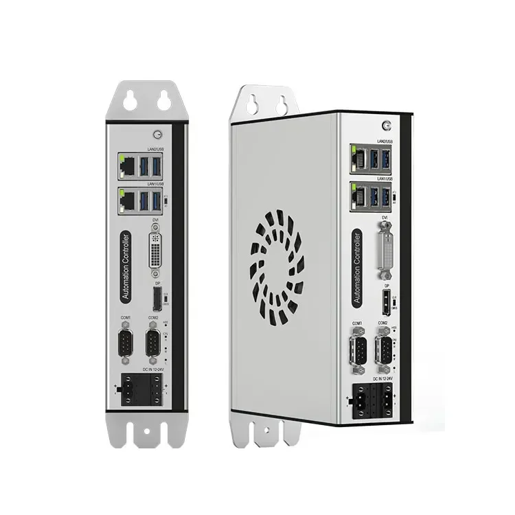 

G4400 Dual Core CPU 4G 128G 2x RS232/485 2xLAN Box Codesys plc hmi Controller Industrial PC With DIN Rail Mounted