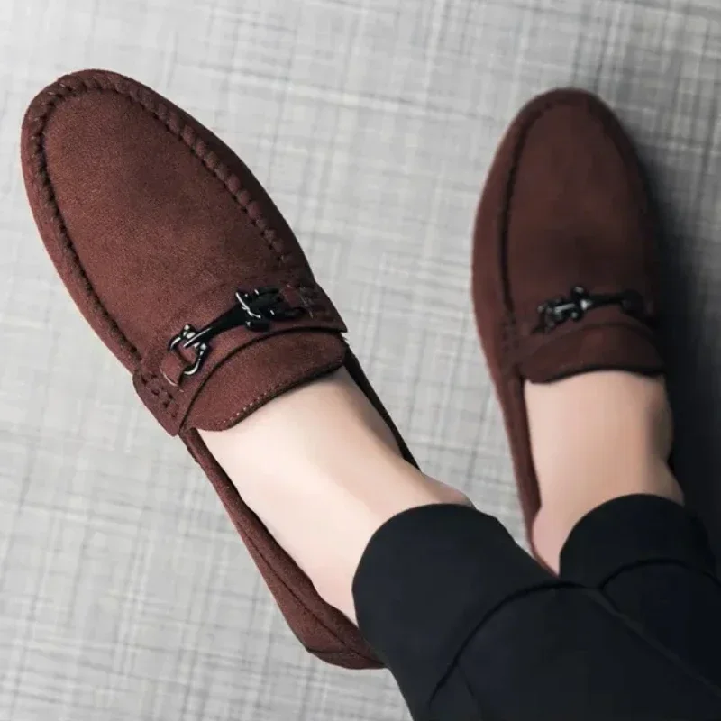 Size 39-44 Luxury Men Loafers Soft Moccasins Summer Shoes Man High Quality Mens Shoes Casual  Leather Driving Flats