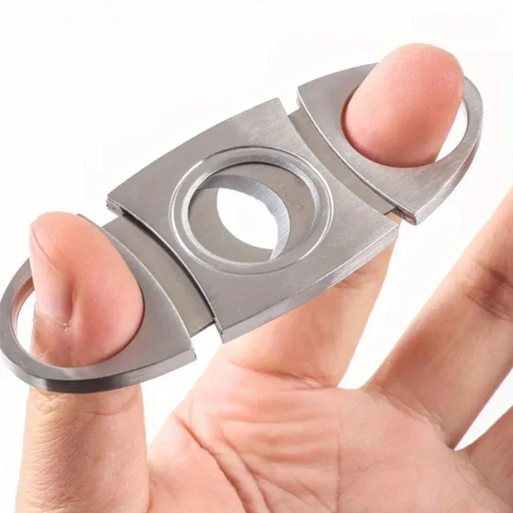 1PC Stainless Steel  Cigar Cutter Metal Classic Cutter Guillotine Cigar Scissors Gift Puncher Cutting Knife Cigar Accessory