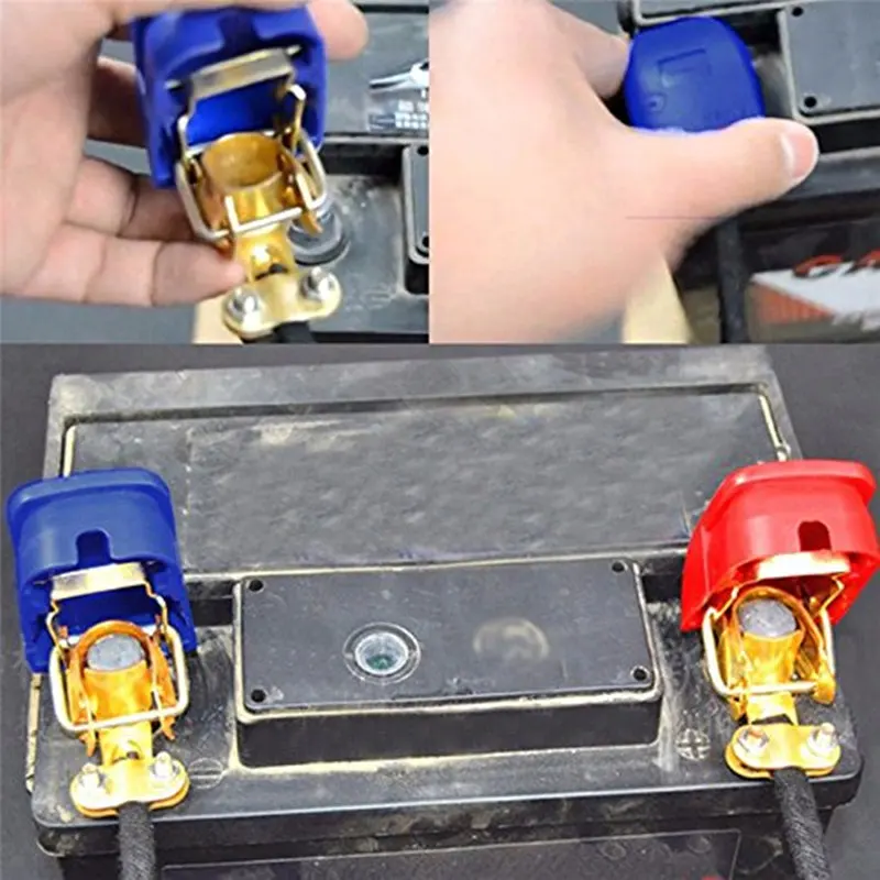 Universal 2Pcs/Pair 12V Quick Release Battery Terminals Clamps for Car Caravan Boat Motorcycle Car-styling Car Accessories