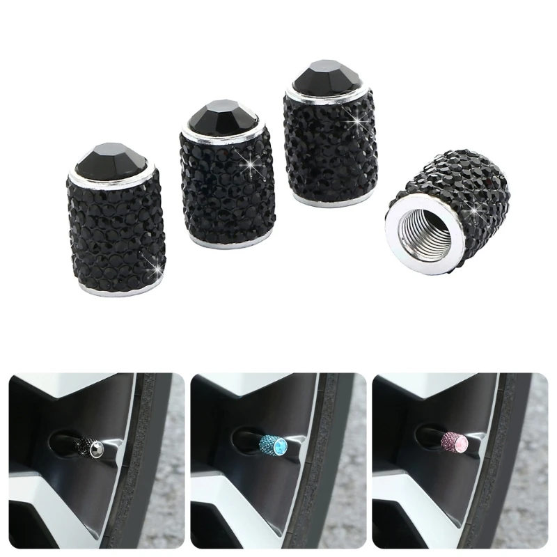 

547C 4 шт.. Мерцающие клапаны для шин, чехлы на шток, пылезащитные и антикоррозийные колпачки для клапанов шин, набор, подходит