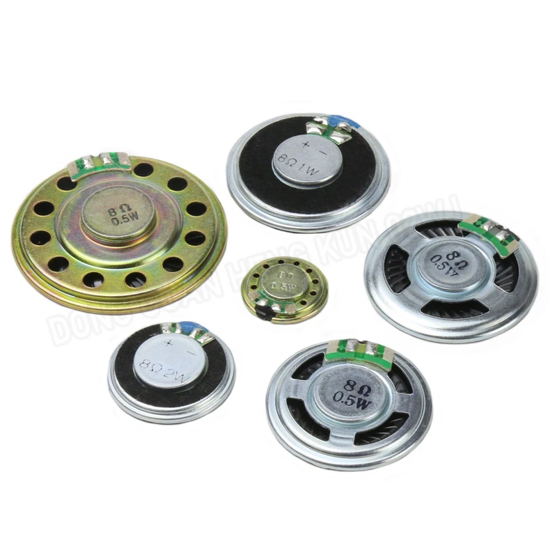 Small Speaker Ultra-thin Internal Magnetic 0.5~2W 8 Ohm Diameter 20~50mm Miniature Small Speaker For Doorbell DIY Toy Intercom