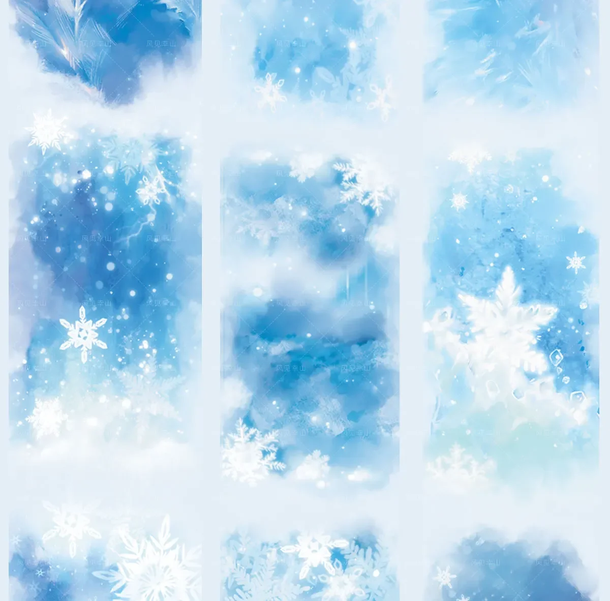 Fita PET Washi Frost Descends de 5 m