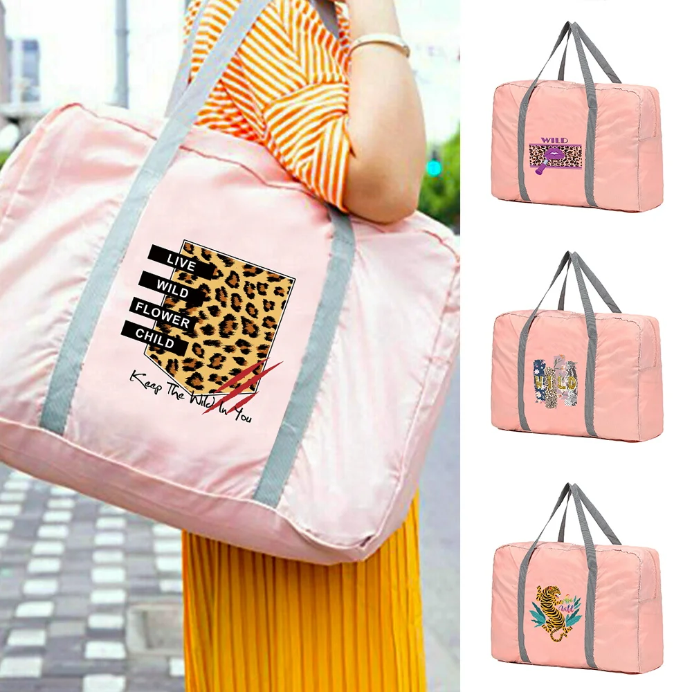 Nylon Travel Bag Unisex Large Capacity Foldable Luggage bag Waterproof Handbags Travel Bags Clothes Storage Portable Organizer