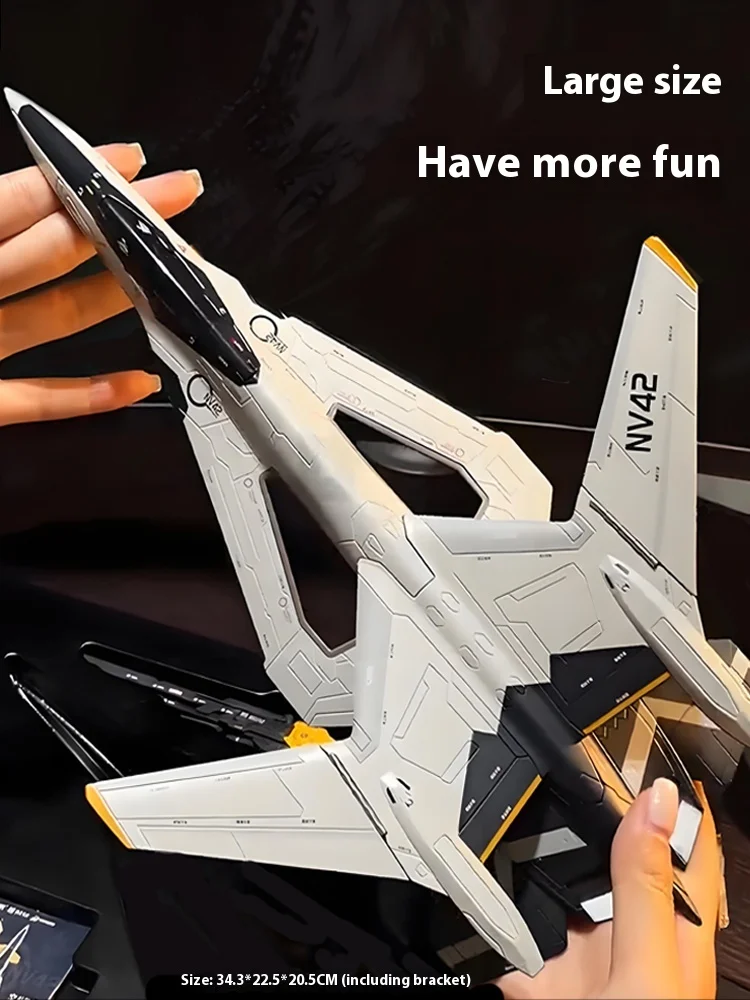Original White Emperor Aerospace Fighter South Gate Plan Aircraft Model Simulation Alloy Airplane Model Custom Collection Gift