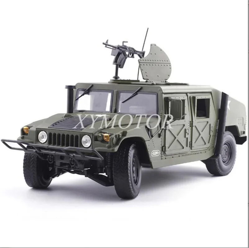 KDW 1/18 For Hummer Field Vehicle Alloy Diecast Model Car Vehicles Toys Gifts Green