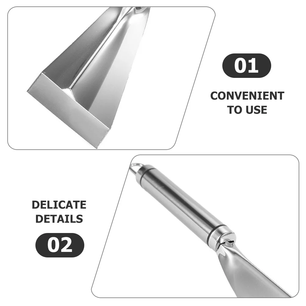 

2Pcs Fruit Carving Knife Stainless Steel Cutter for Restaurant Food Shaping Portable Peeler Mirror Polishing Processing