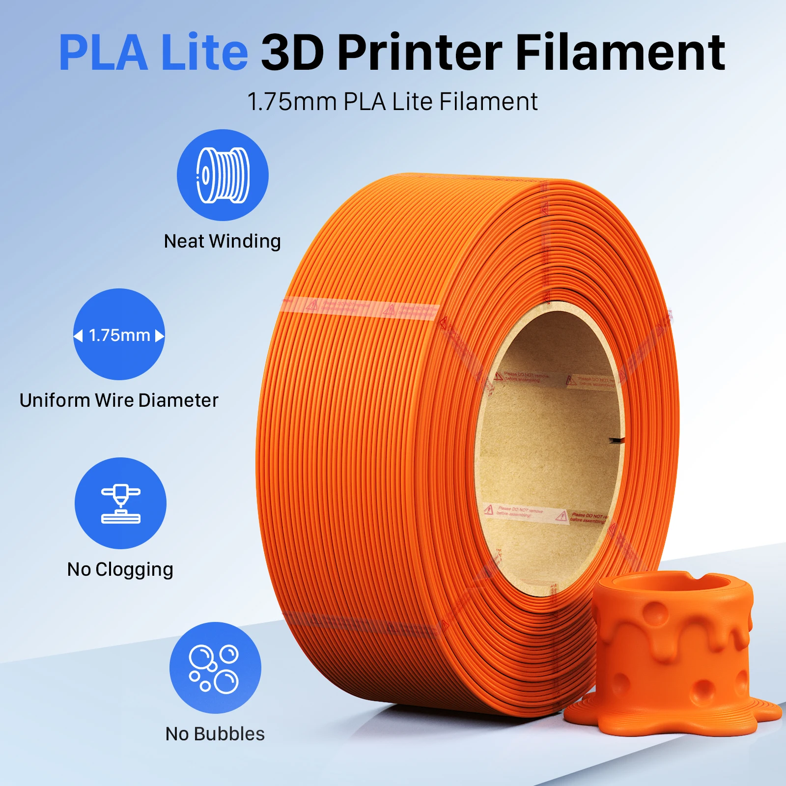 NextShapes 3D Printer Filament NextLite PLA 1.75mm Multiple Colours Low Warping Easy To Use Perfect For Smooth Layer 1kg Spool