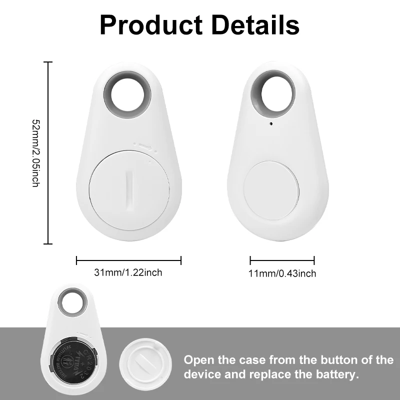 Mini GPS Anti-Lost Device Wireless Tracker For Pets Wallet Keys Bag Dog Cat Finder Locator Tag Child Lost Search Location Record