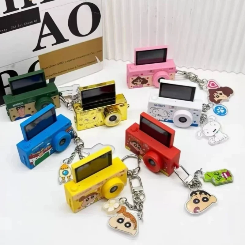 New Original In-Stock Crayon Shin-chan TC11 Flip Cover Mini Camera Serie Blind Box Cute Cartoon Anime Peripheral Collection Gift
