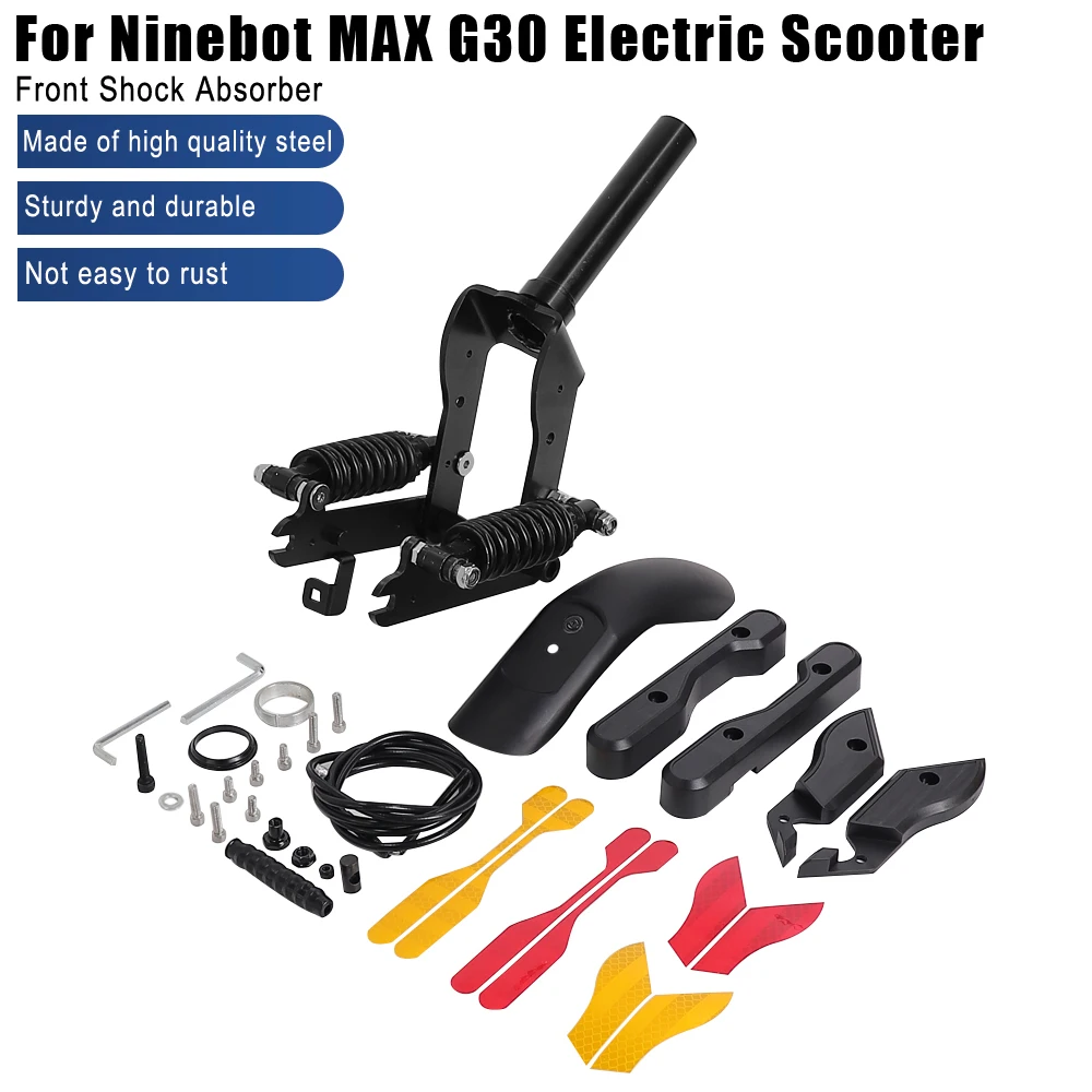 Modifited Electric Scooter Front Shock Absorber Front Suspension Fork for Segway Ninebot Max G30 KickScooter Parts