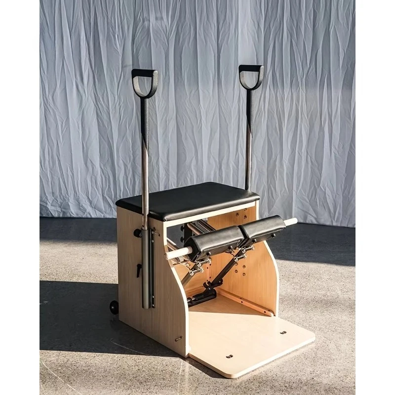 

YTYIN Queenlife Yoga Pilates Combo Chair | Spring Stability, White Maple Wood for Studio Use | For Sale