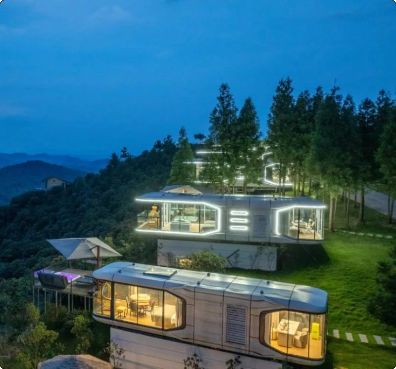 Customized Mobile Capsule House Garden Office Energy Saving Waterproof Structure Panoramic Window Easy Install