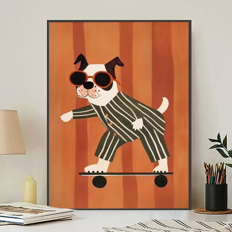 

SDOYUNO Paintings For Painting By Numbers Cute cartoon abstract animal illustration Picture Paint Drawing On Canvas Home Decor