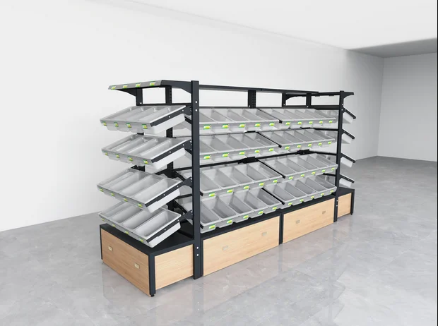 Snack rack Supermarket convenience store Bulk bulk snack display rack Small snack storage rack Dry goods display cabinet