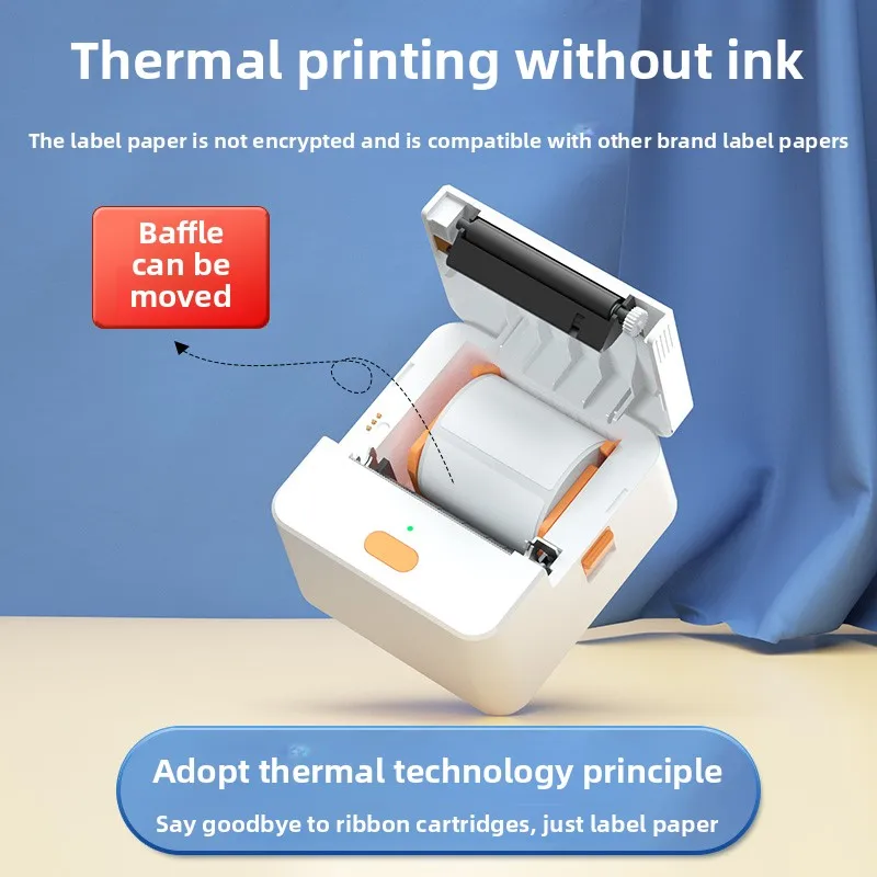 Printer Handheld Portable Bluetooth Small Thermal Sticker QR code Barcode