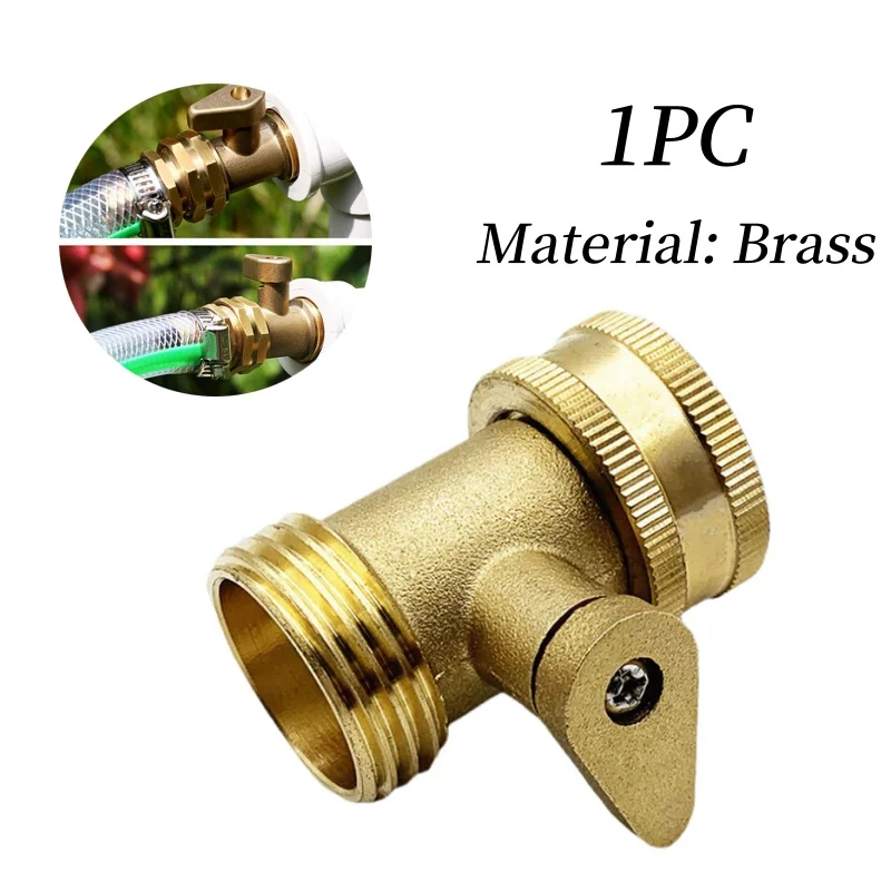 

Соединительный соединитель для полива сада, ремонт 3/4, запорный клапан для садового шланга, латунный соединитель для водяного шланга, крана