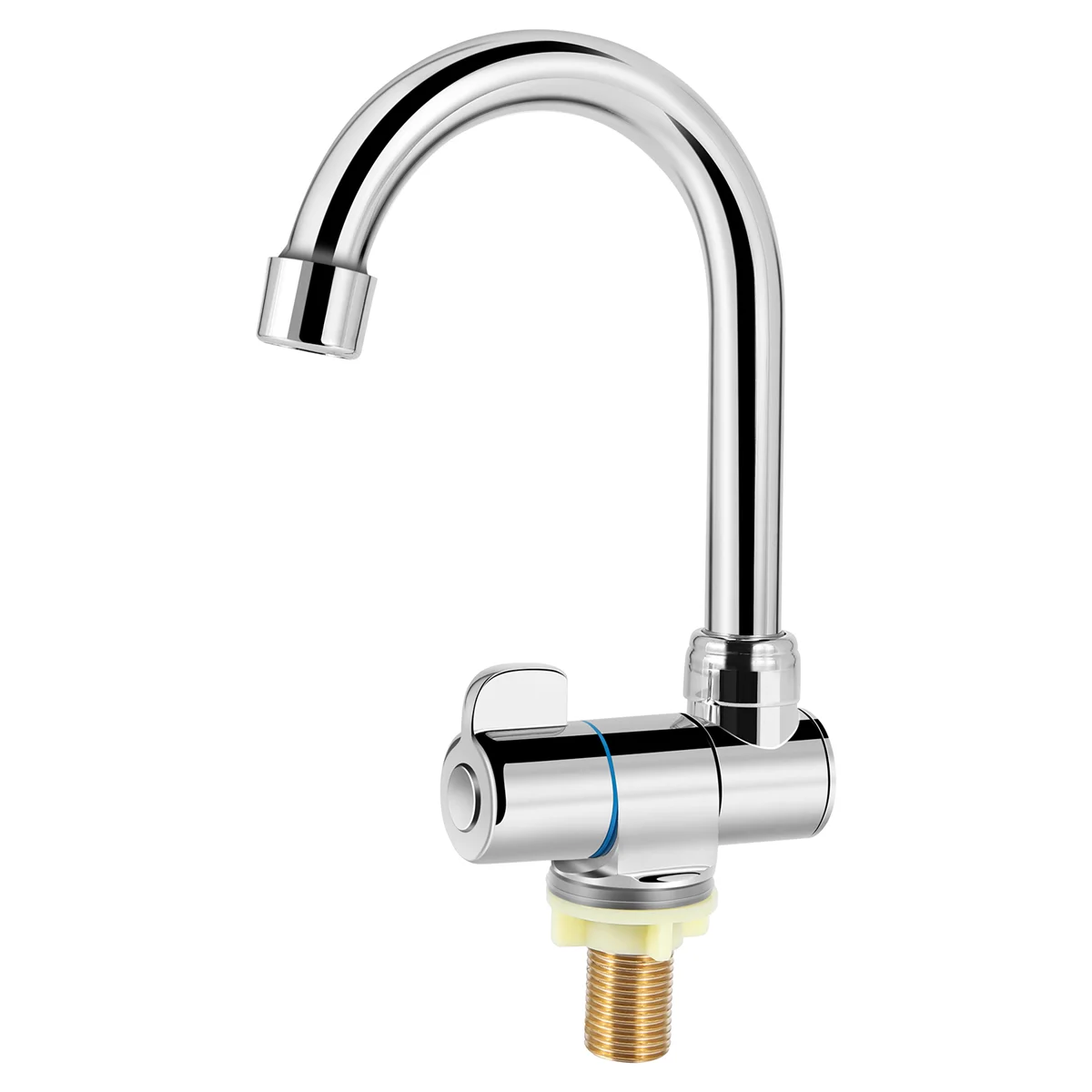 Rotation Copper Basin Faucet Cold Deck Kitchen Folding Caravan Bathroom Tap for Marine Boat Deck Camper