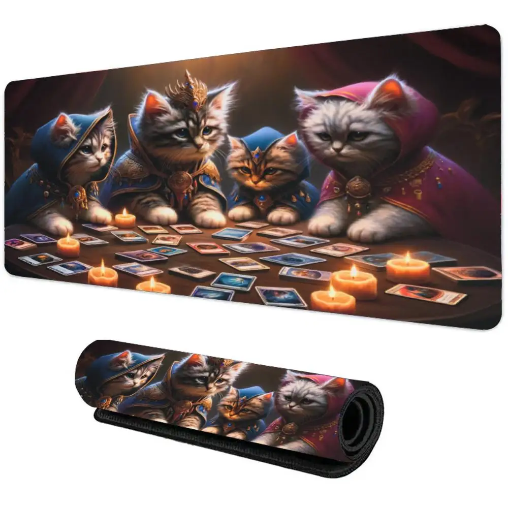 

Cat mouse pad desk mat play mat rubber Playmat keyboard anti-slip carpet lockedge mousepad gaming Office accessorie mat no zone