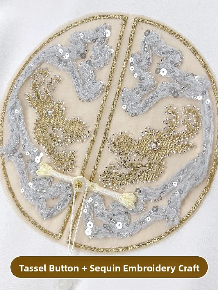 T-shirt ort Sve in puro cotone ricamato bianco da donna New Chinese Sle Button up Top Summer High End Sensation