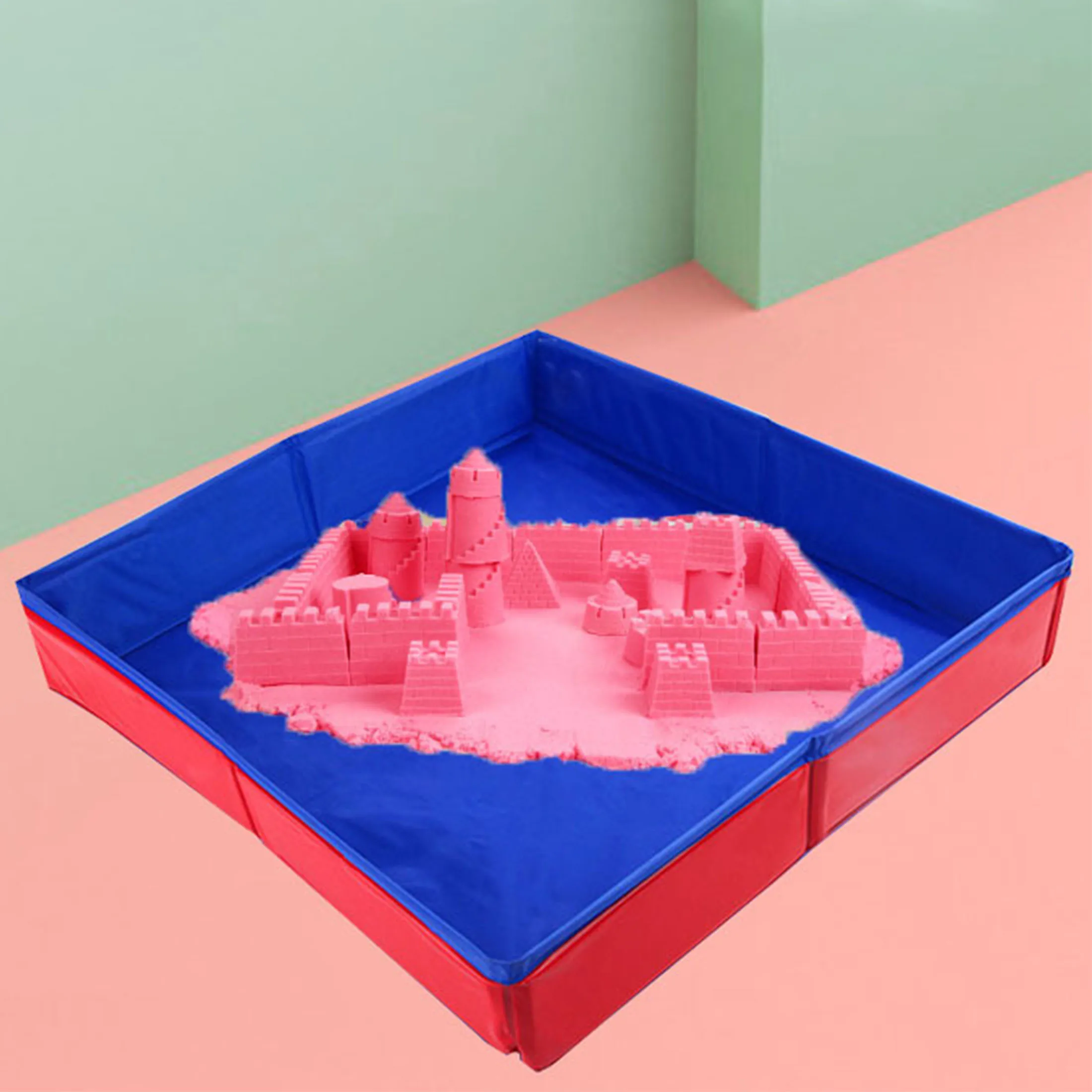 子供用砂場おもちゃ オックスフォード布製砂場 男の子 女の子 感覚玩具 子供用屋外ゲーム 砂場 砂浜遊び 砂おもちゃ