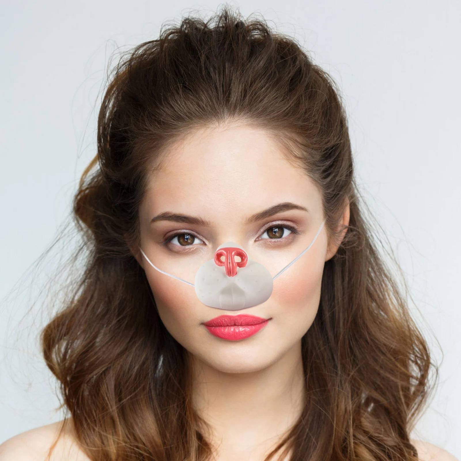 

3pcs Rabbit Nose Prop Vinyl Simulation Bunny Accessories Carnival Party Circus Cosplay Costume Reusable Small Portable Clown