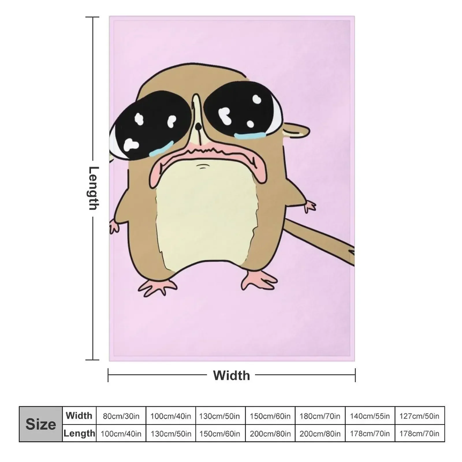 sad scrungly pathetic mort Throw Blanket Hair Hairy Custom Giant Sofa Stuffeds Blankets