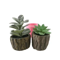 Small Round Cement Planter Maker Silicone Plaster Flower Pot Molds DIY Cactus Vase Making Mould