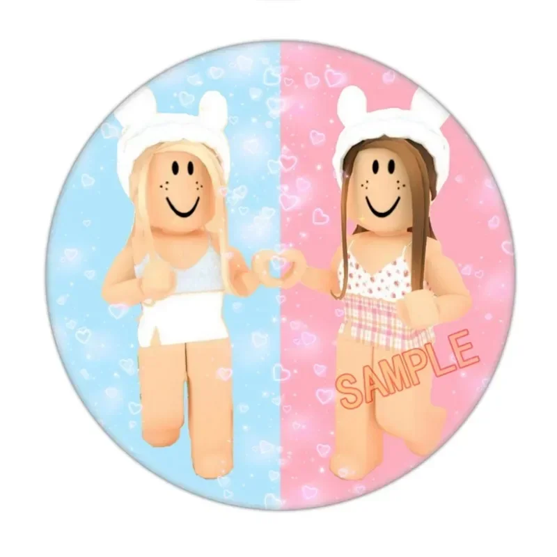 Roblox Gioco a tema 12 pezzi Spilla per ragazze Distintivi in banda stagnata per abbigliamento e accessori per borse Forniture per decorazioni per feste di compleanno per bambini