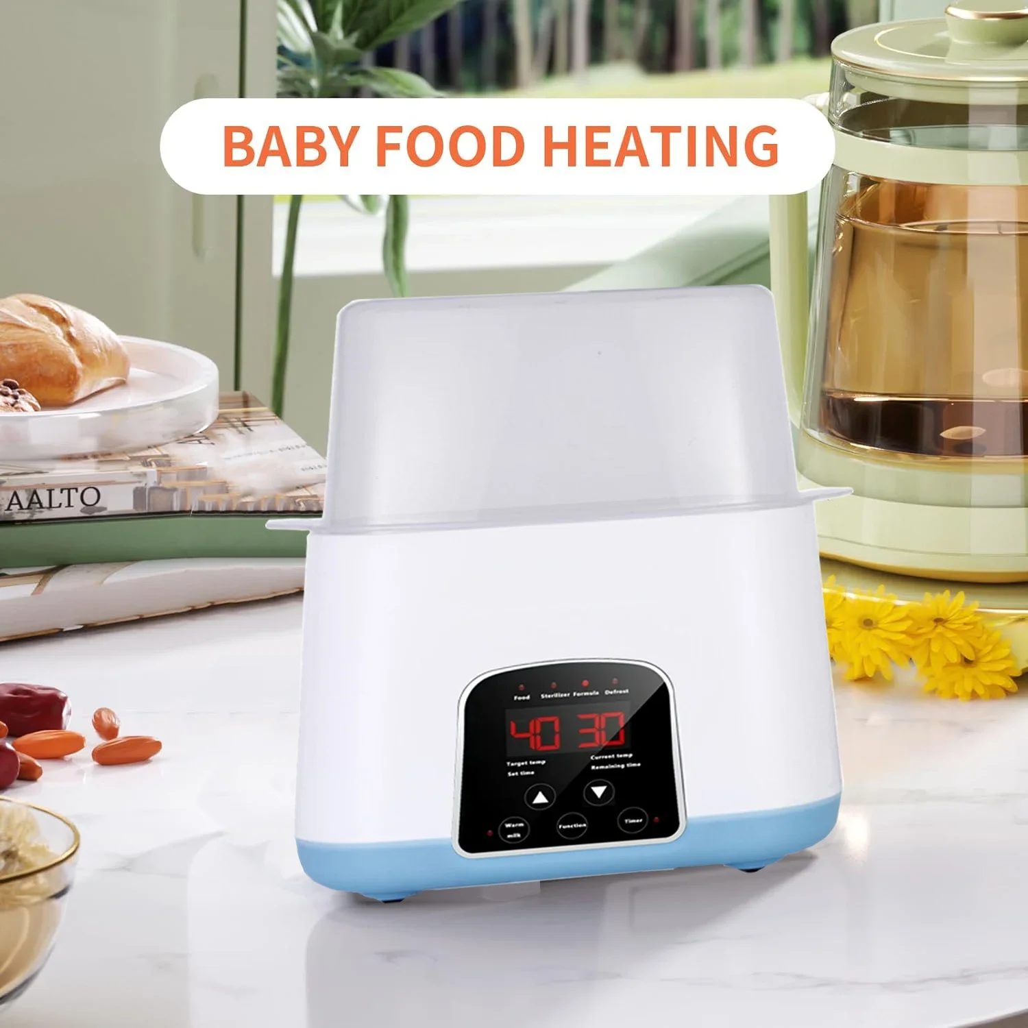 Baby Feeding Bottle Warmer & Sterilizers with Timer Accurate Temperature Control Food Milk Warmers with Defrost Baby Accessories