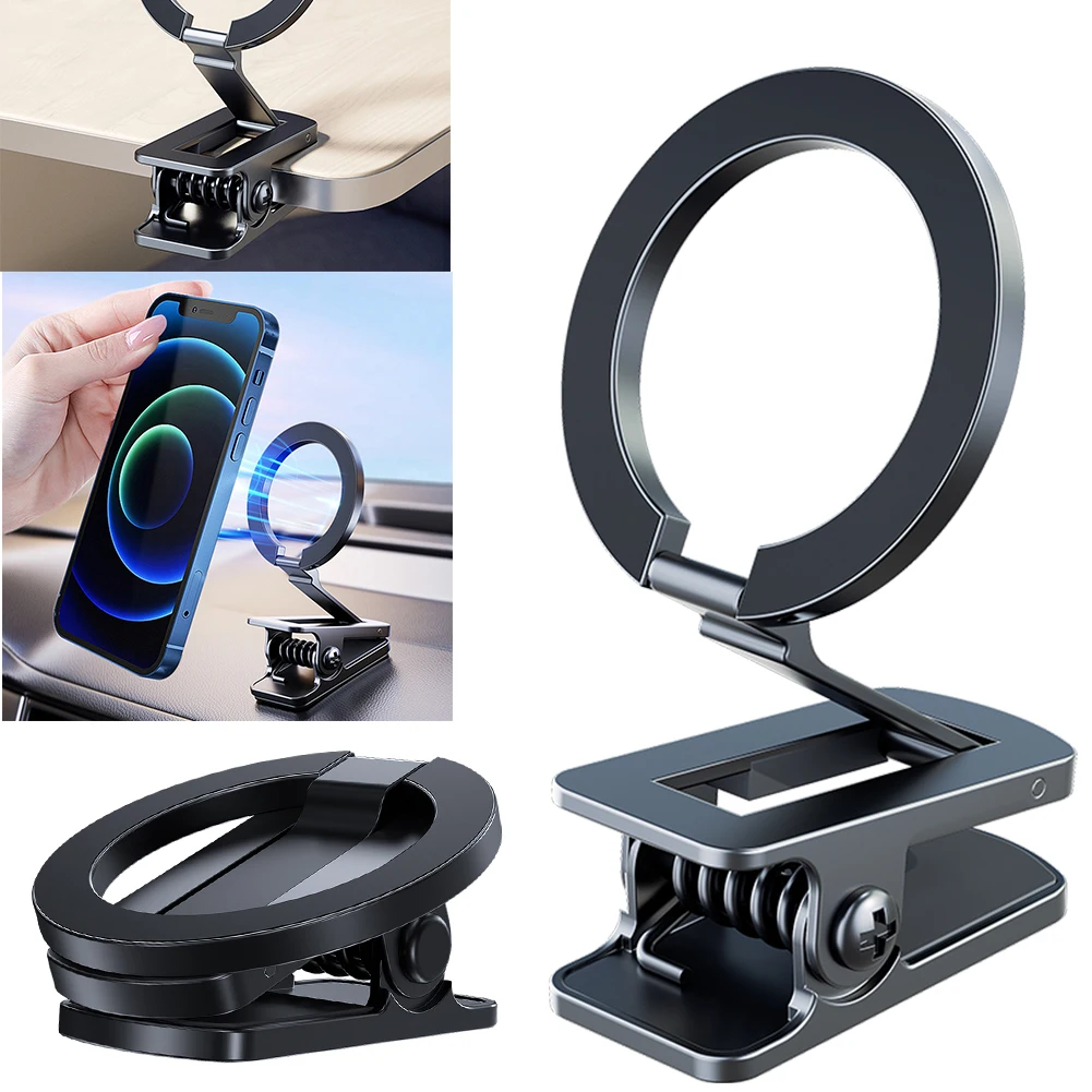 Magnetic Airplane Essentials Phone Stand Foldable Clip Smartphone Stand Phone Stand Holder for iPhone 15/14/13/12 Pro Max Series