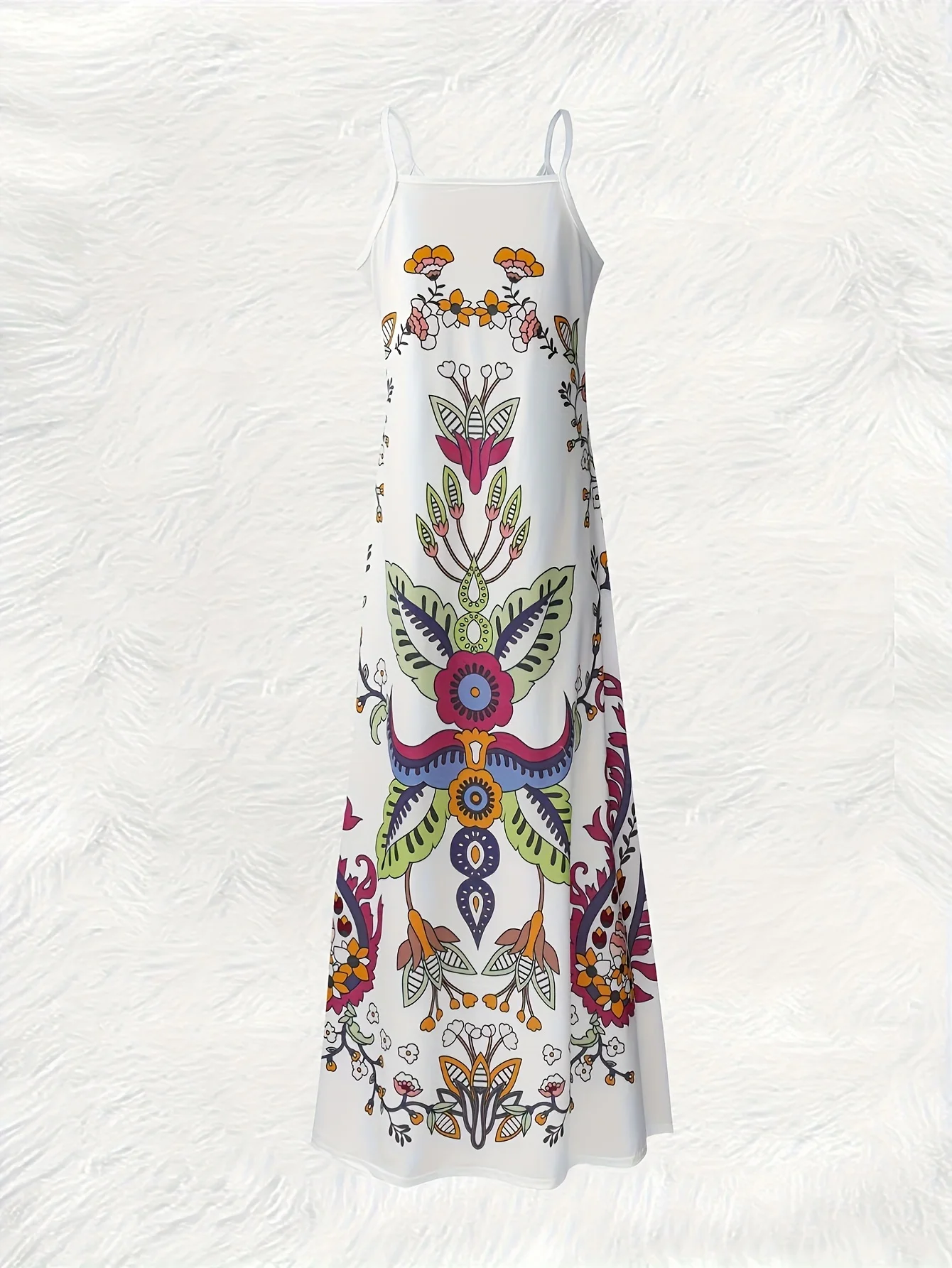 Printed Design casual style Colorful Floral Tribal Print Pattern women's dress