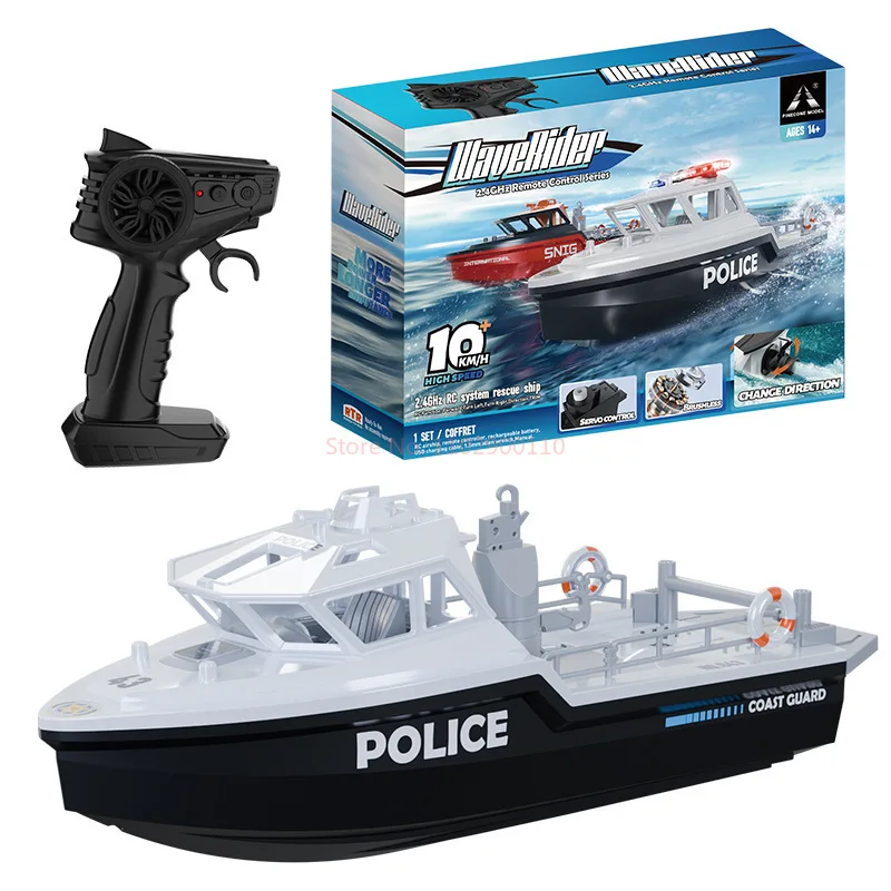 Tx694  693 Rc Boat 2.4g 1/32 Powerful Brushless Motor Long Range Wireless Electric Remote Control Rescue Boat Model Toys Boys