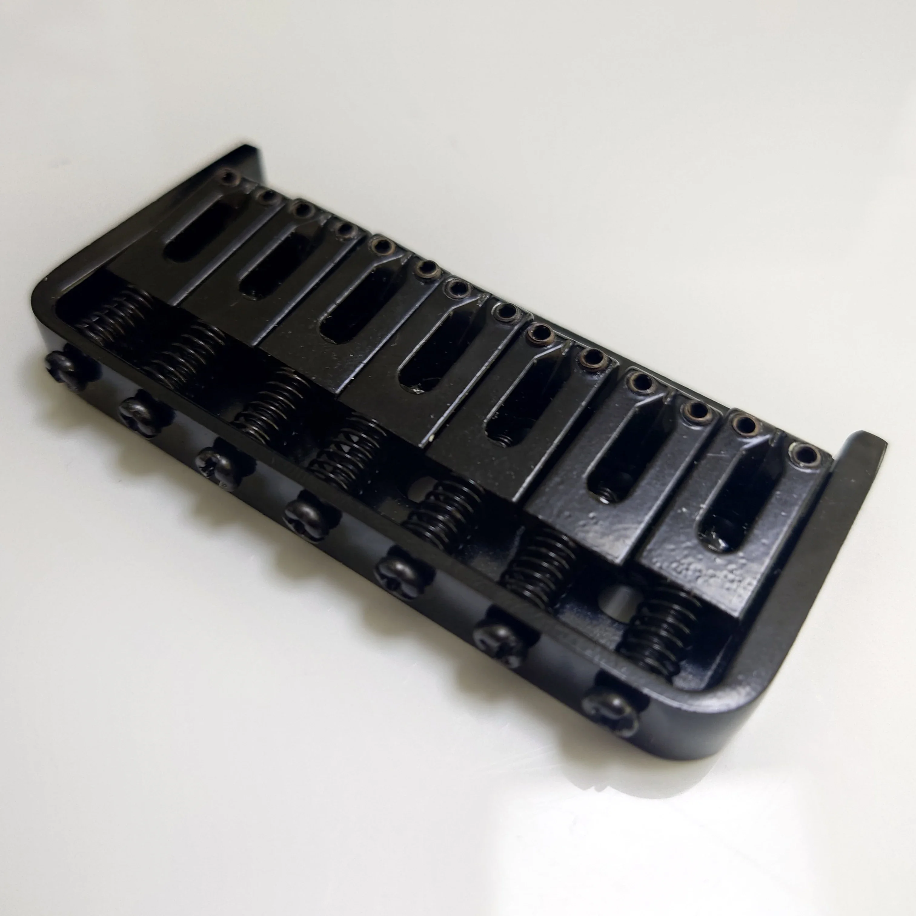 7 String Guitar Fixed Hardtail Bridge Metal Black For 7 String Electric Guitar Replacemen Parts