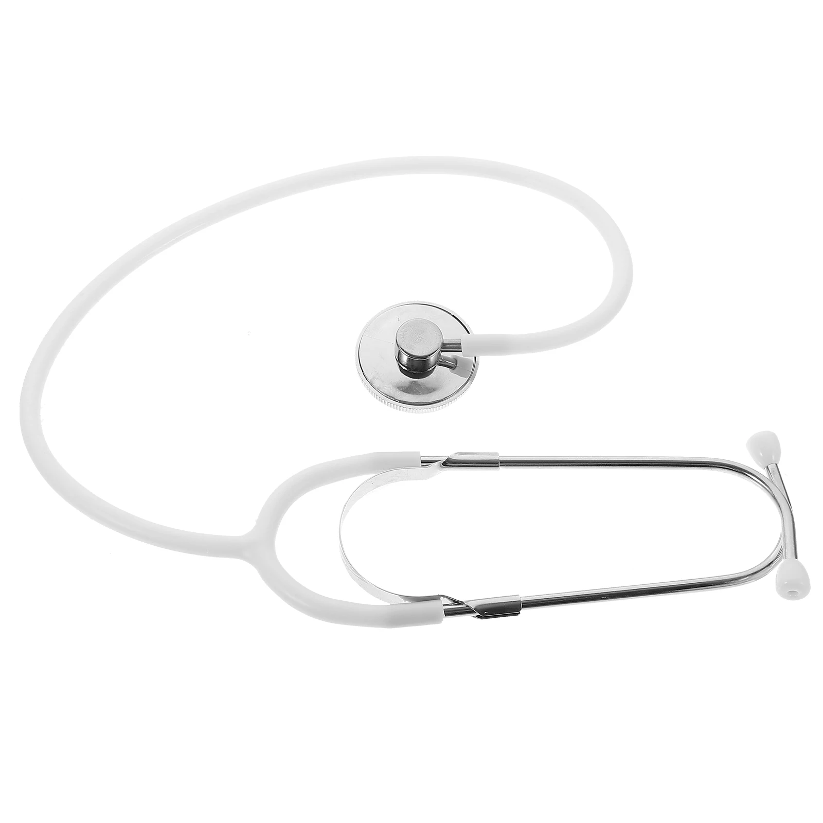 

1pc White Simulation Stethoscope Props for Kids Pretend Play Nurse Doctor Toys Children Stethoscope Toy Role Play Set