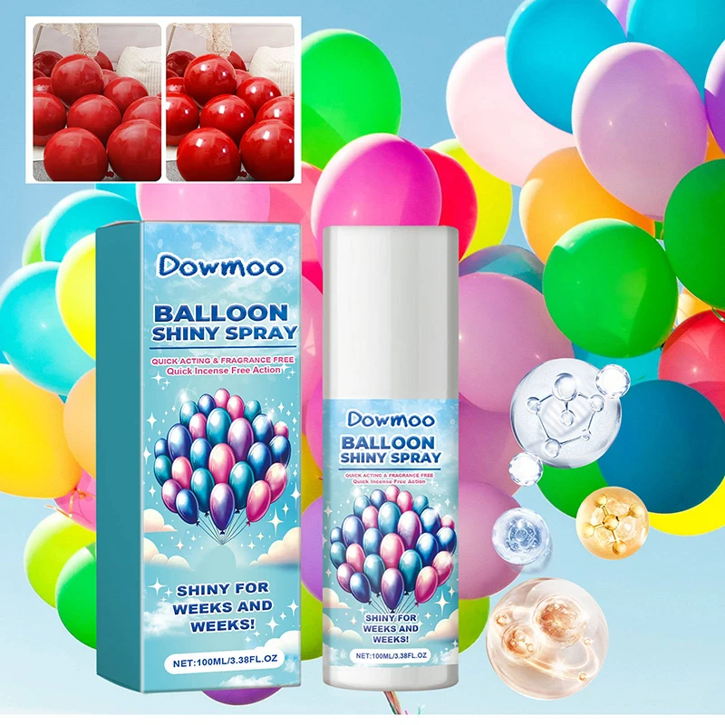 100ml Balloon Shiny Spray Anti Fading Restore Atmosphere Brightener Balloon Enhance Ballon Decoration Spray Gloss