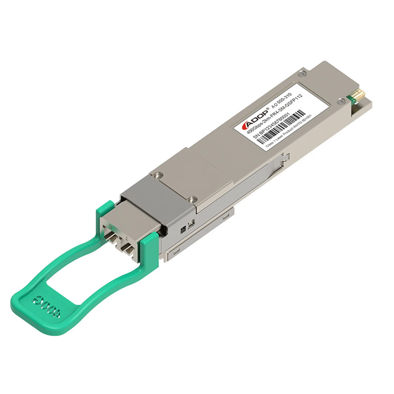 

ADOP for Cisco QDD-400G-FR4-S Compatible 400GBASE-FR4 QSFP-DD PAM4 1310nm 2km DOM Duplex LC SMF Optical Transceiver Module