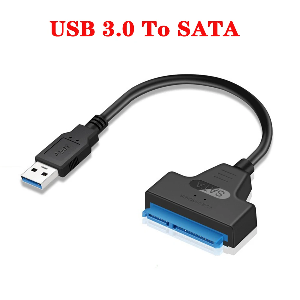 SATA To USB Hard Disk Adapter Cable USB 3.0 To Sata Cable Up to 6 Gbps For 2.5 3.5 Inch External HDD SSD Hard Drive Adapter