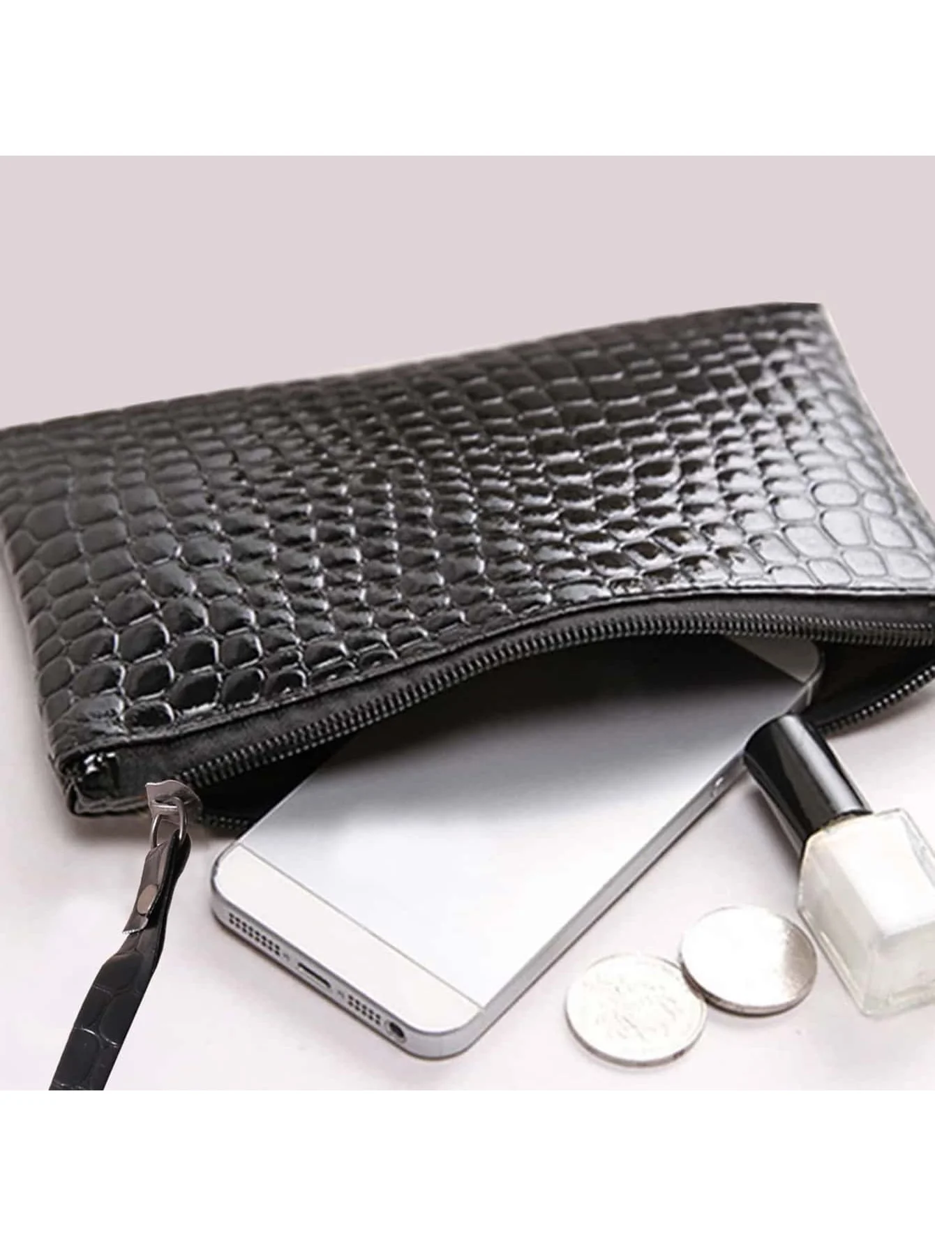 

Fashionable Crocodile Pattern Cellphone Wallet