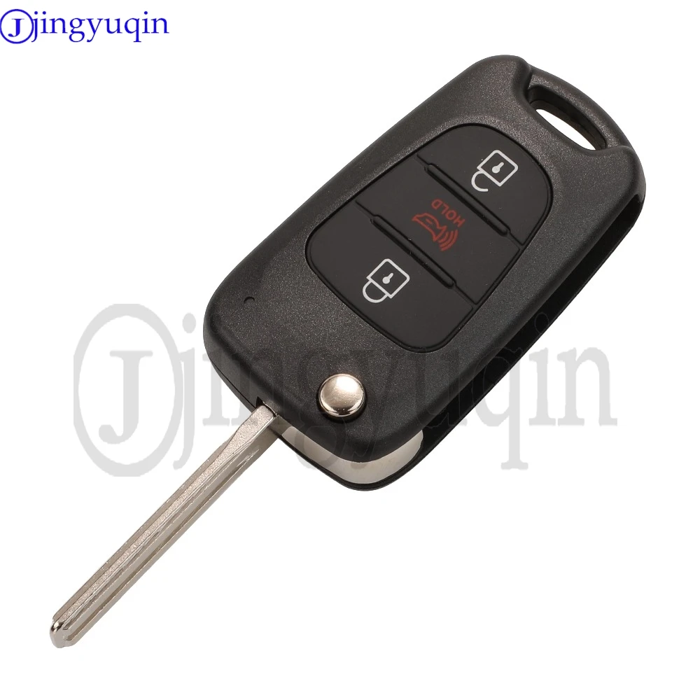 jingyuqin Flip Remote Car Key Fob Control For Kia Rio 2012-13 95430-1W020 ID46 Chip 315MHz FSK P/N:TQ8-RKE-3F02 5074A-RKE-3F02