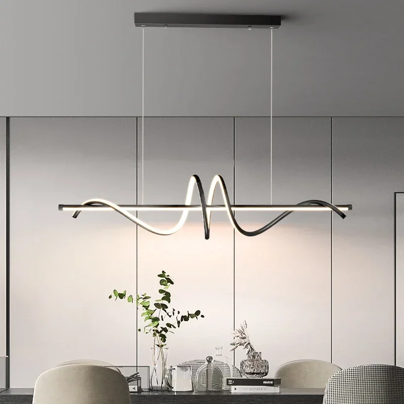 Nordic New Modern Simple Design Led Chandelier For Dining Room Kitchen Table Bar Living Room Bedroom Ceiling Hanging Light