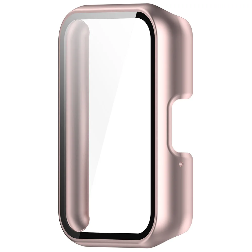 PC Watch Case Full Coverage Tempered Film Frame with Tempered Glass Anti-Fall  for Samsung Galaxy Fit 3