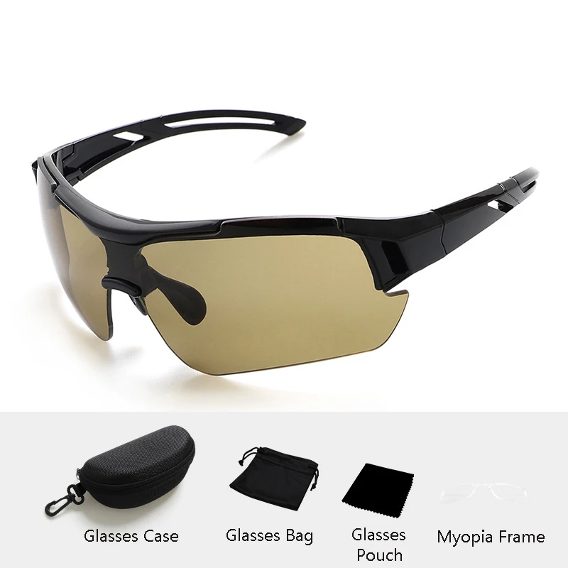 

2025 New Men Outdoor Cycling Sunglasses Sports Half Frame Ultraviolet-proof Riding Glasses Solid Women Windproof Adult Goggles
