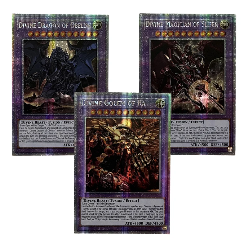 

Yu-Gi-Oh! Collection DIY Proxy Cards Egyptian Fusion God Slifer the Sky Dragon Obelisk the Tormentor The Winged Dragon of Ra