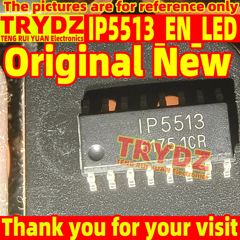 20-1pcs Original New IP5513_EN_LED SOP16 power chip with built-in MCU charging chip IC