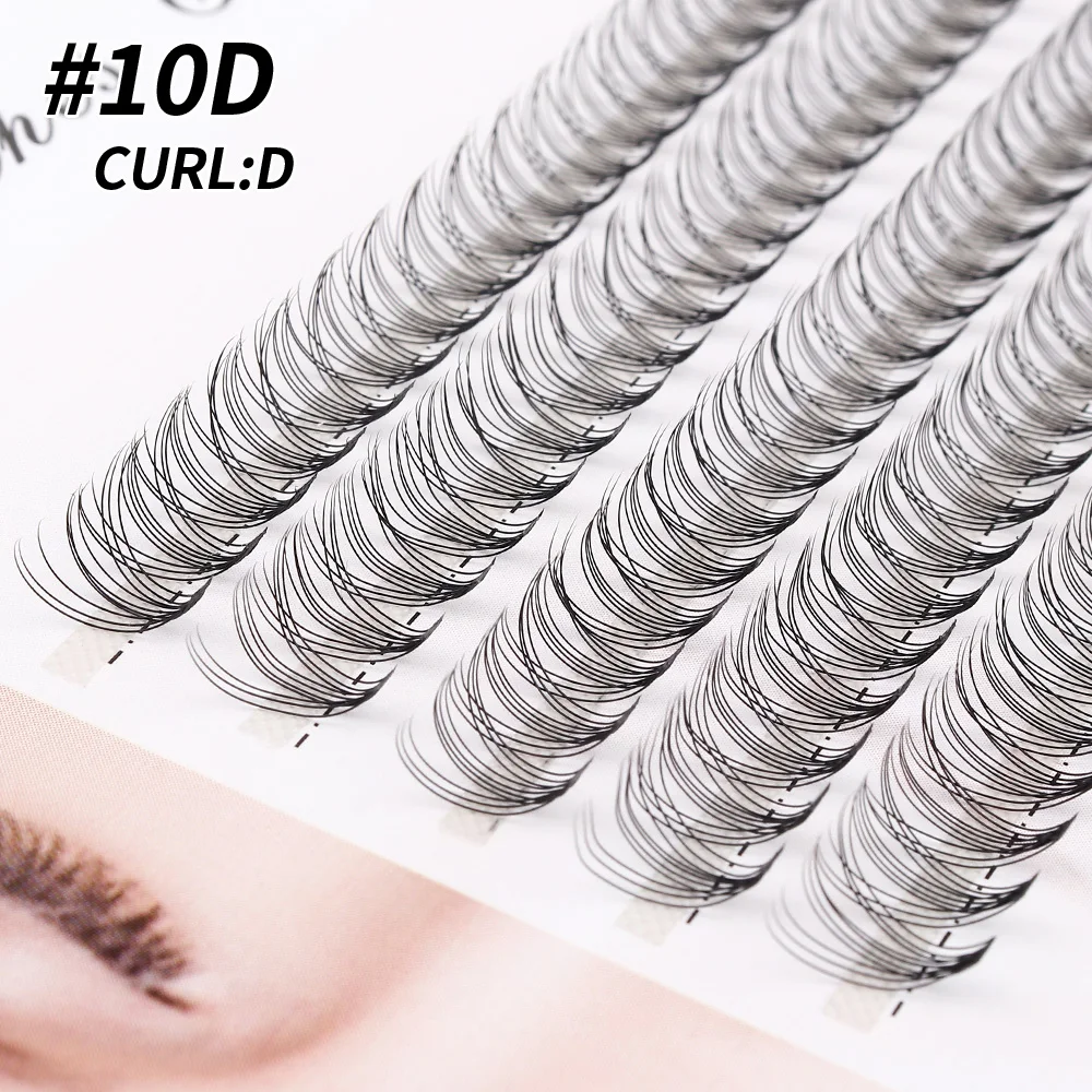 QSTY 100 sztuk Heat Bonded Cluster Lashes makijaż indywidualne Cluster Eye Lashes szczepienia fałszywe sztuczne rzęsy darmowa wysyłka