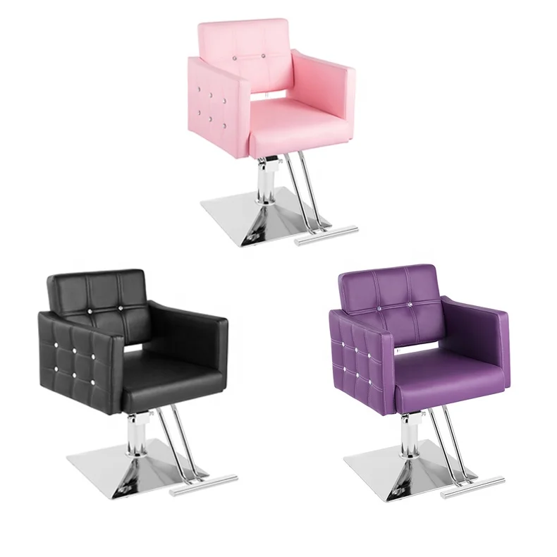 

Розовые стулья для укладки салона, мебель для парикмахерской, современное кресло для макияжа для укладки на продажу
