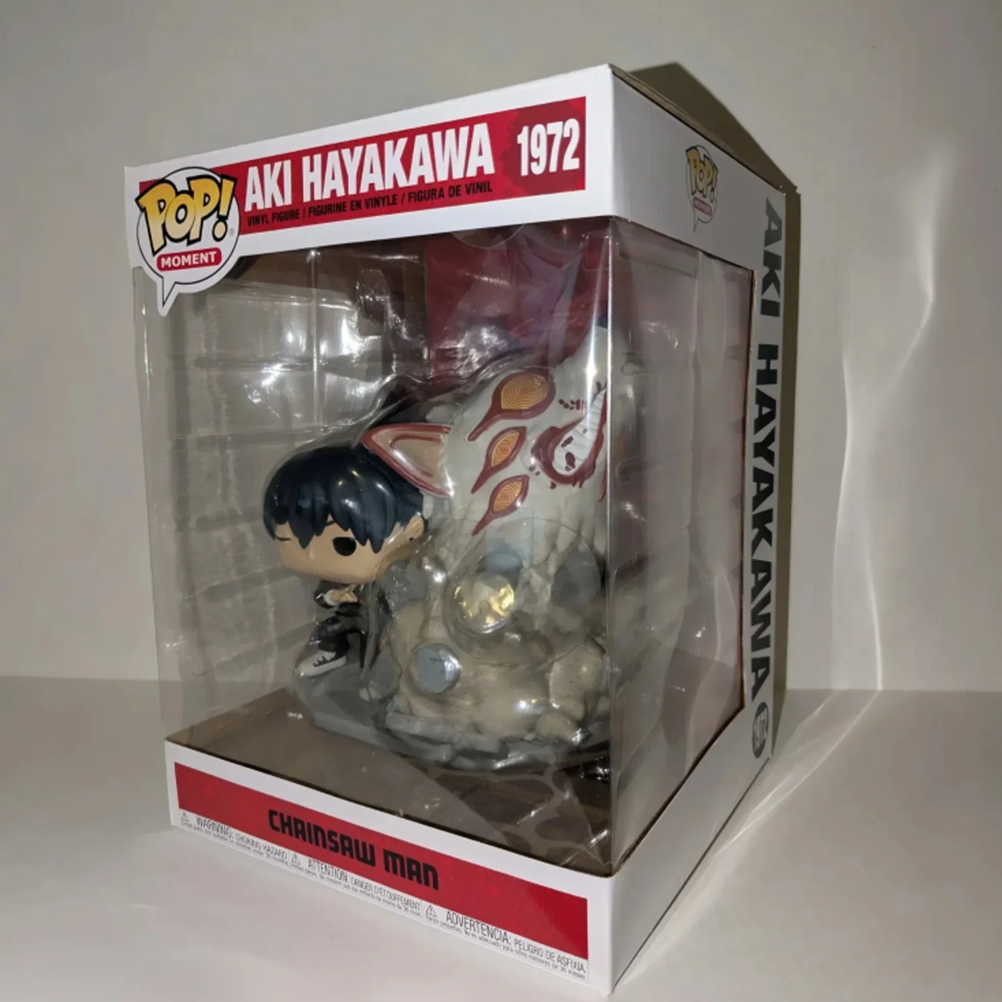 Chainsaw Man Anime Figures Moment Aki Hayakawa with Fox Devil Funko Pop 6.3in Figures Collectible Limited Edition Figurine
